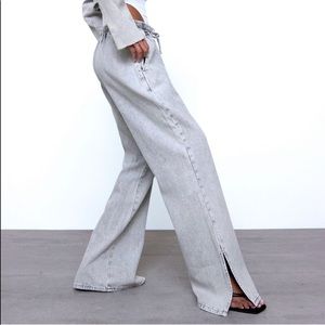 Zara Wide Leg Drawstring Jeans